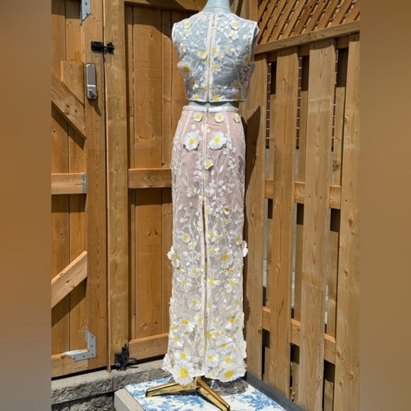 🆕 BRONX & BANCO 🧿 NWOT Jasmine White Multi Two Piece Set, Sz S / US 4 - Picture 8 of 16